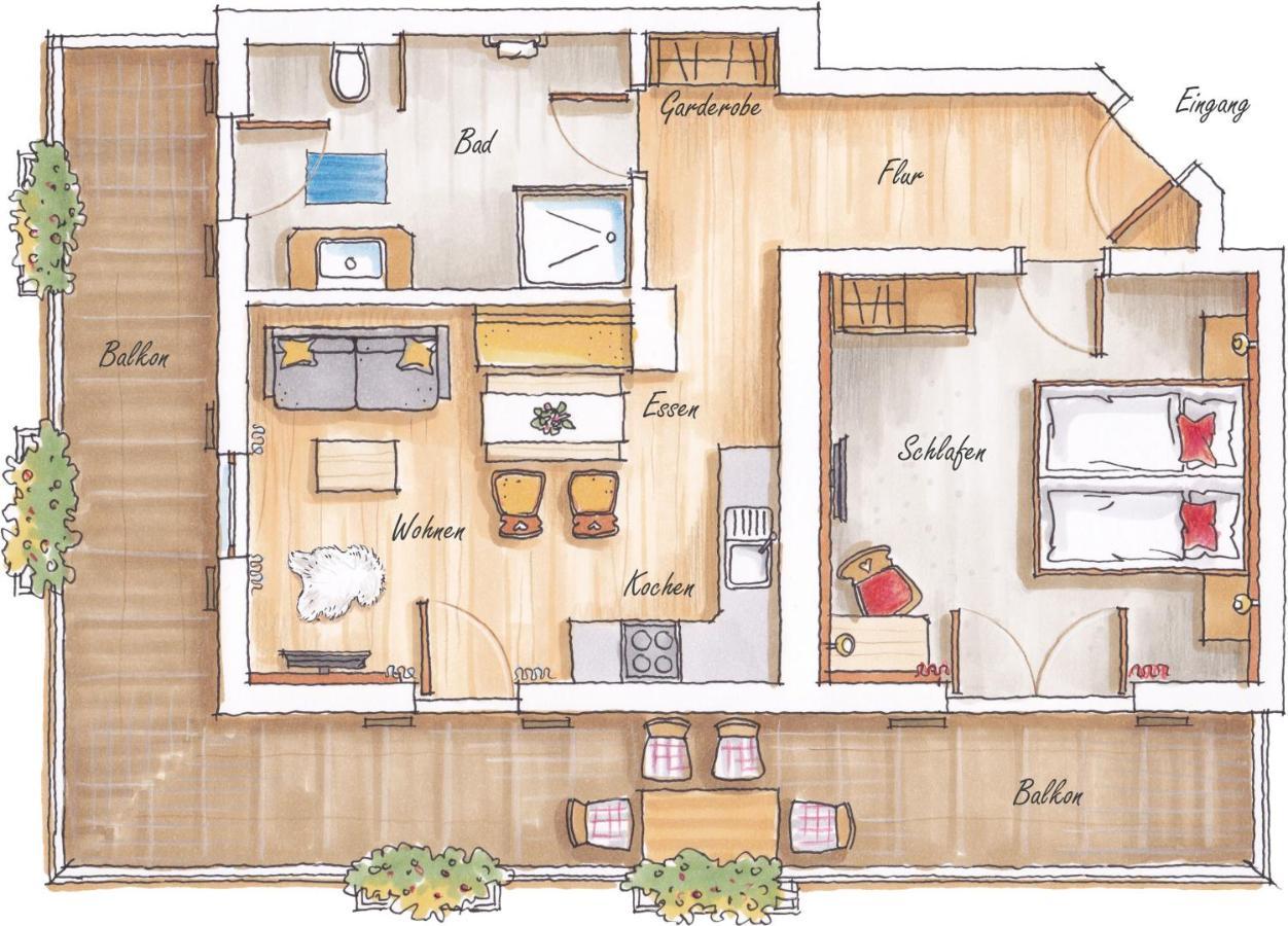 Gaestehaus Anfanglehen 람사우 외부 사진